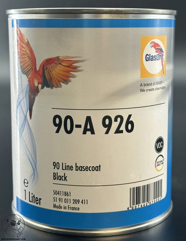 Glasurit 90 Line 90-A-926 Black Tinter 1 LITRE