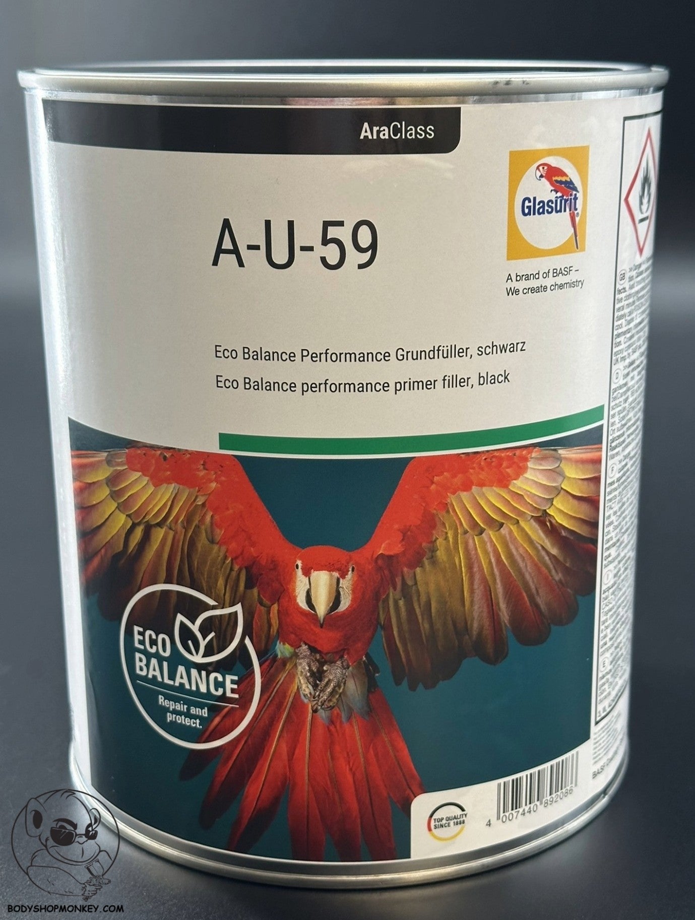 Glasurit Eco Balance A-U-59 Primer Black 3 LITRES