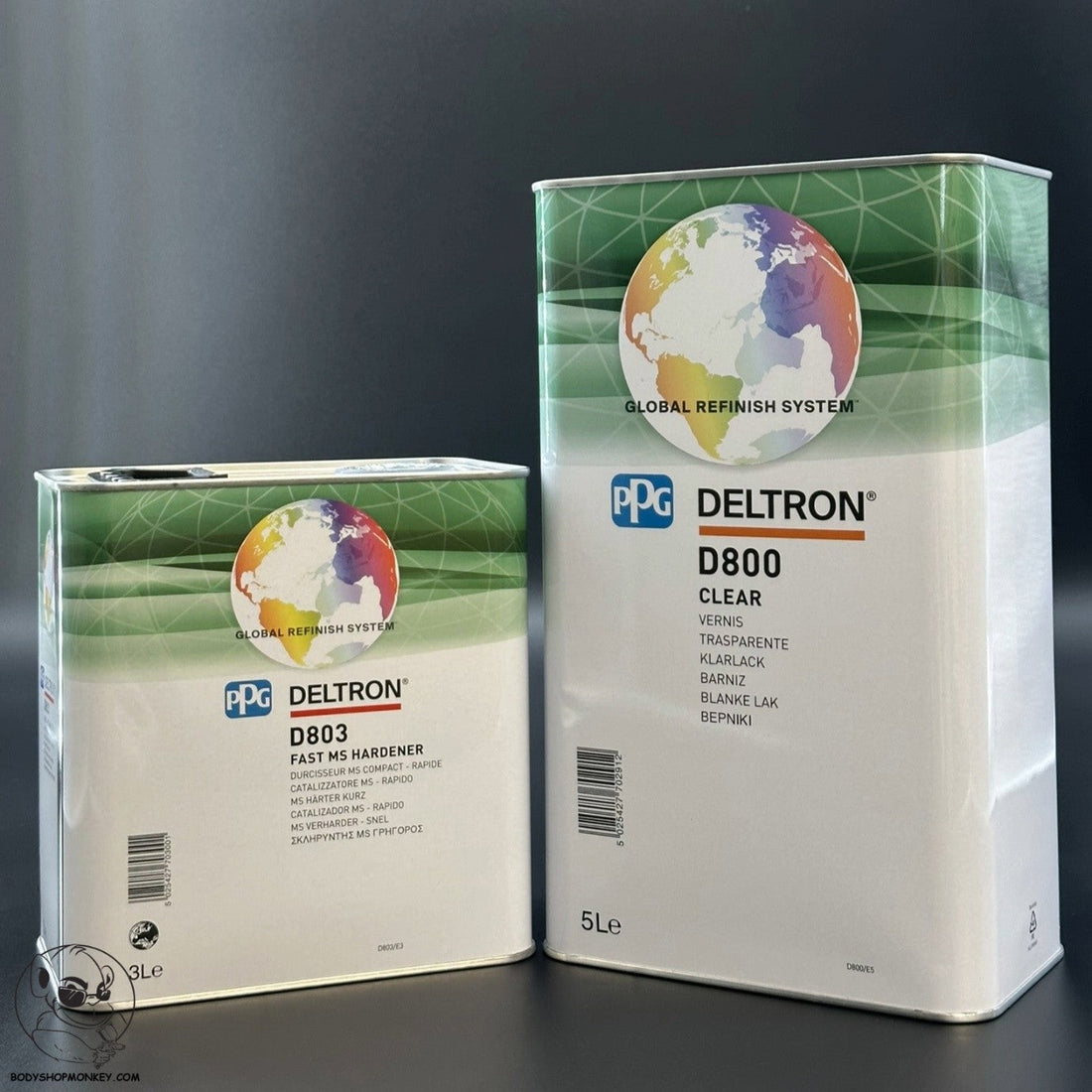 PPG Deltron Clearcoat D800 + D803 Fast MS Hardener Kit 8 LITRE KIT