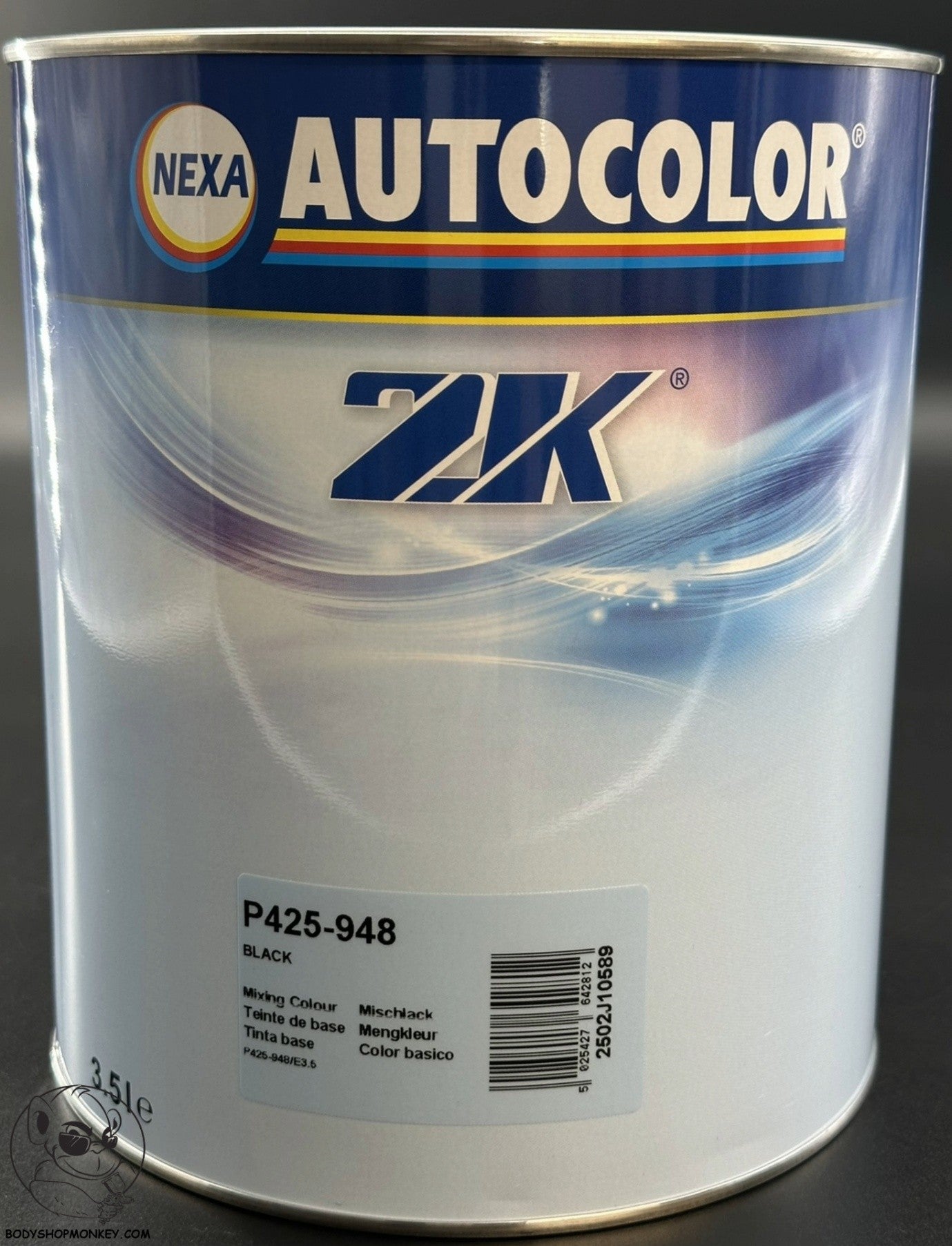 Nexa Autocolor Nexa Autocolor 2K P425-948 Black Autocolour Nexa 3.5 LITRES