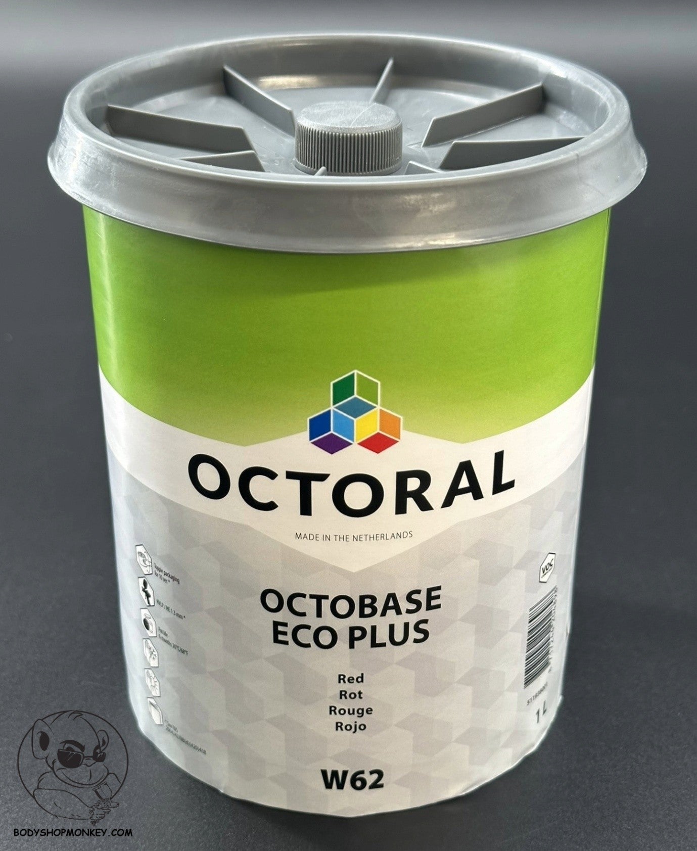 Octoral Octobase Eco Plus W62 Bright Red 1 LITRE
